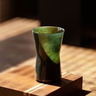 【新品】物典大家原创天然和田玉男白酒酒具酒杯家用高档玉杯礼盒