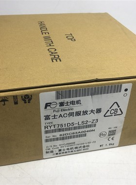 富士伺服电机驱动器套装GYB751D7-RC2/RYH751F6-VV2(401W/201W)