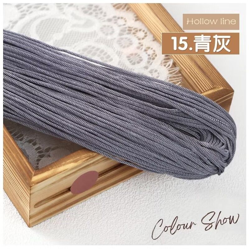 2mm轻体中粗冰丝线手工编织钩针勾夏凉帽子勾包包坐垫空心冰麻线