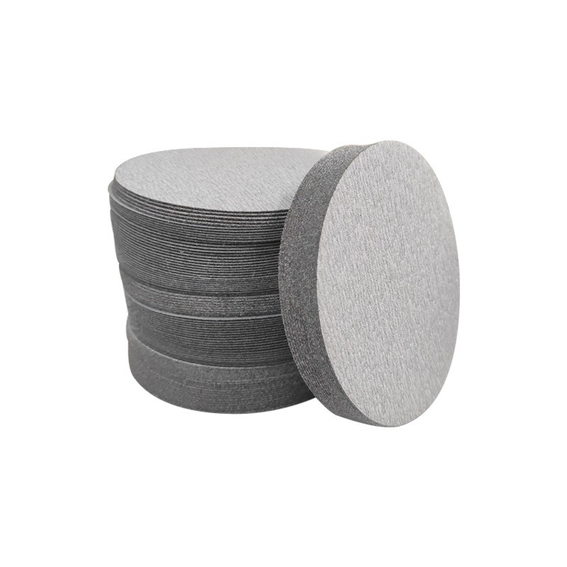 金牛干磨植绒砂纸气磨机圆盘自粘拉绒片金属木工漆面打磨片2寸5寸