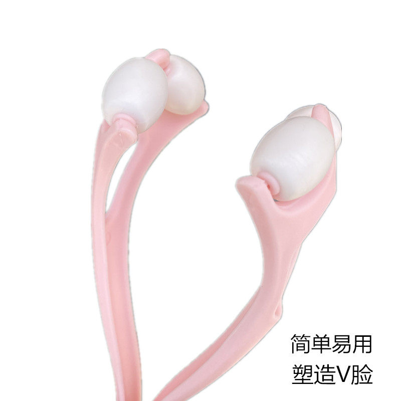 日本大创脸部按摩器滚轮式家用V脸神器仪提拉紧致面部瘦双下巴脸