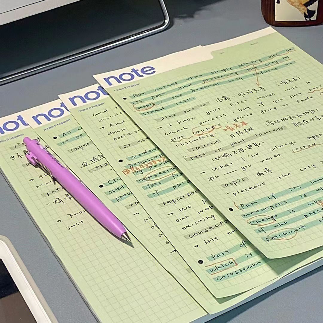 B5拍纸本清凉薄荷高颜值【4本】