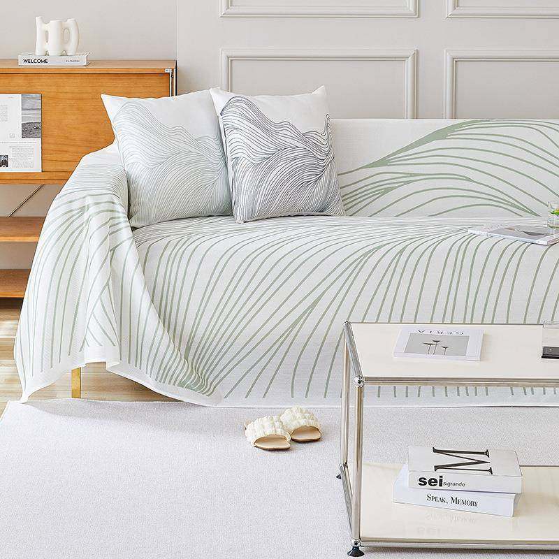 ins高级感夏季沙发盖布夏天款凉感冰丝沙发巾全盖沙发套罩沙发毯,居家布艺,沙发套,淘宝优惠券,粉丝福利购,淘宝优惠卷