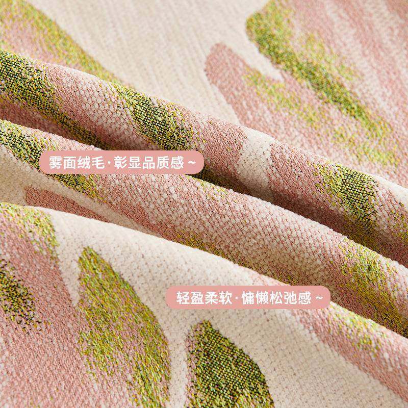 严选四季通用雪尼尔花朵沙发巾现代简约2025一片式全包沙发盖布巾,居家布艺,沙发套,淘宝优惠券,粉丝福利购,淘宝优惠卷