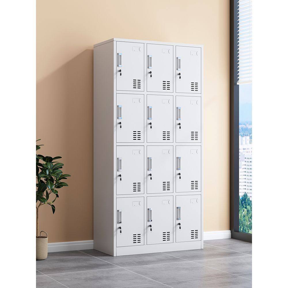 广州工厂十二门铁皮更衣柜员工柜子宿舍浴室12门换衣柜带锁储物柜,商业/办公家具,办公储物柜,淘宝优惠券,粉丝福利购,淘宝优惠卷