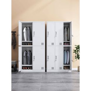 工厂员工鞋 柜宿舍六门铁皮更衣柜浴室带锁24门储物柜四门换衣柜子