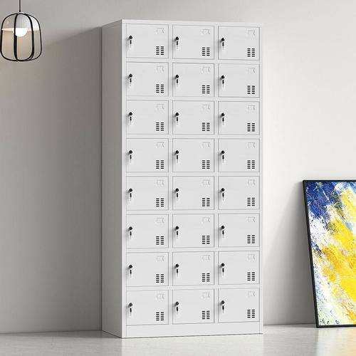 24门员工柜子储物柜带锁宿舍更衣柜换衣柜车间用鞋柜工厂食堂碗柜