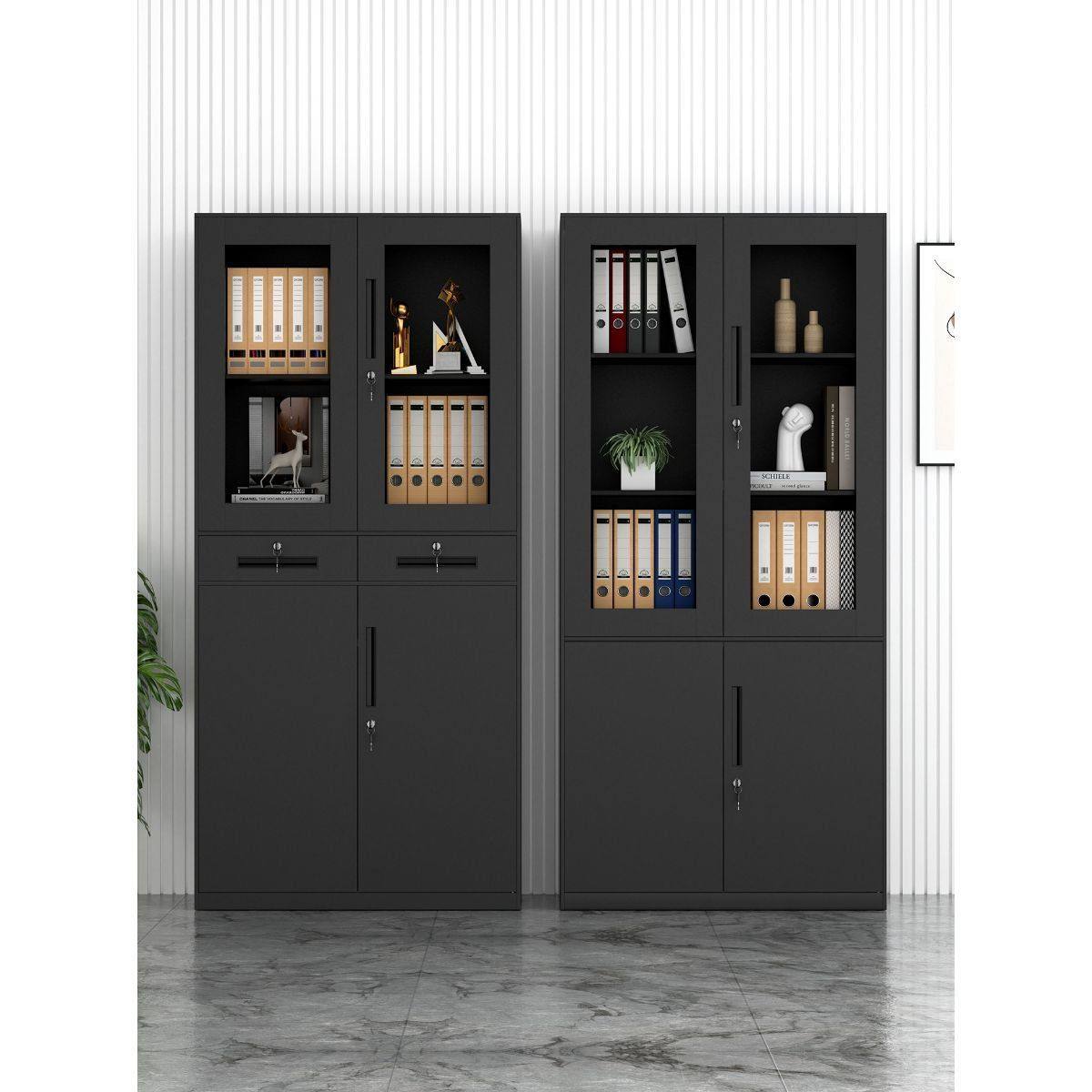 办公室文件柜铁皮财务凭证档案资料玻璃门矮柜储物柜带锁收纳柜子,商业/办公家具,办公储物柜,淘宝优惠券,粉丝福利购,淘宝优惠卷