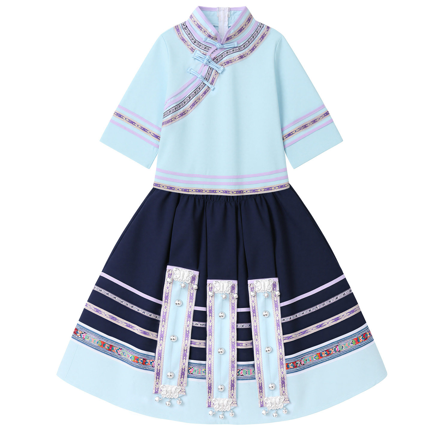 广西三月三儿童壮族服装