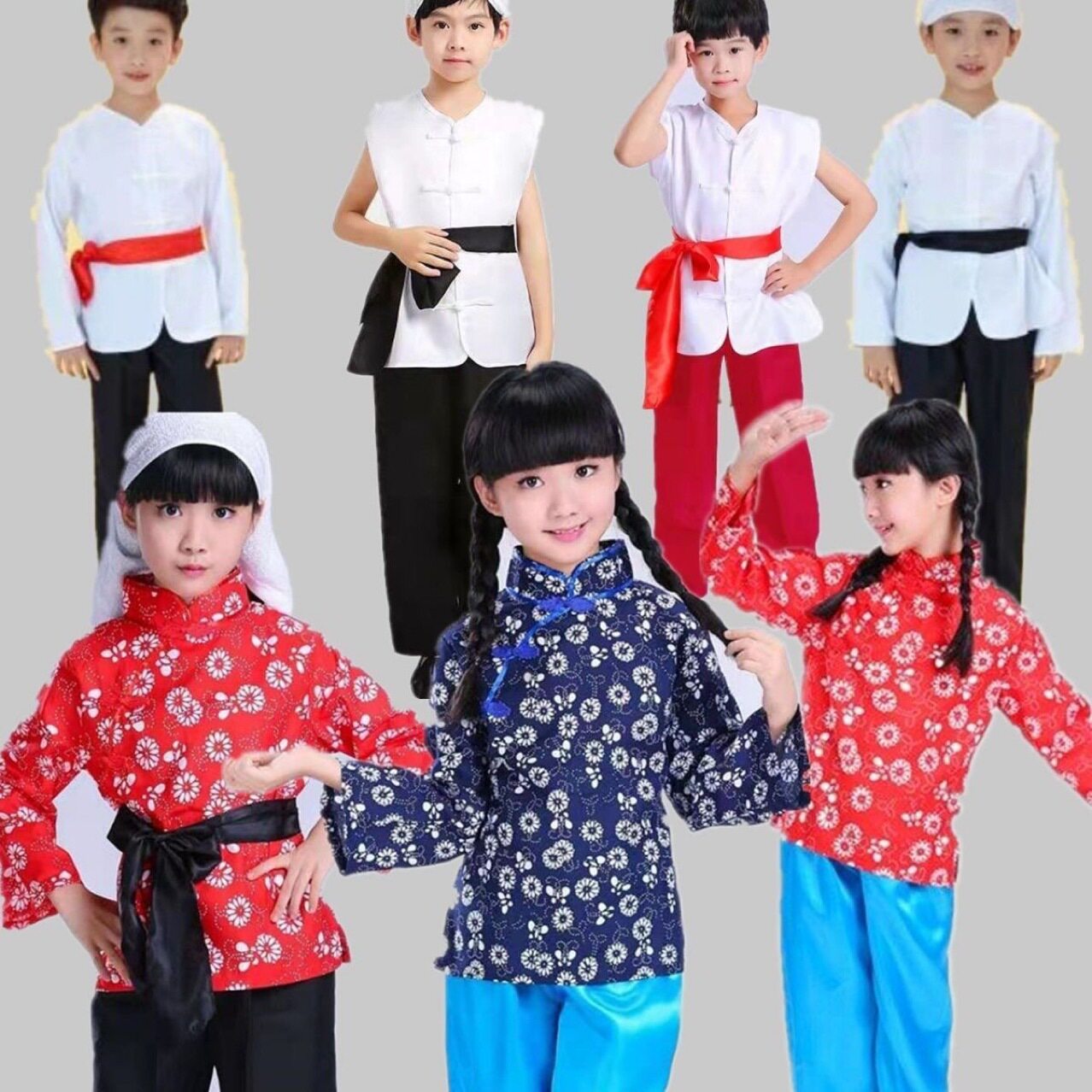 阿庆嫂表演服装喜儿村姑