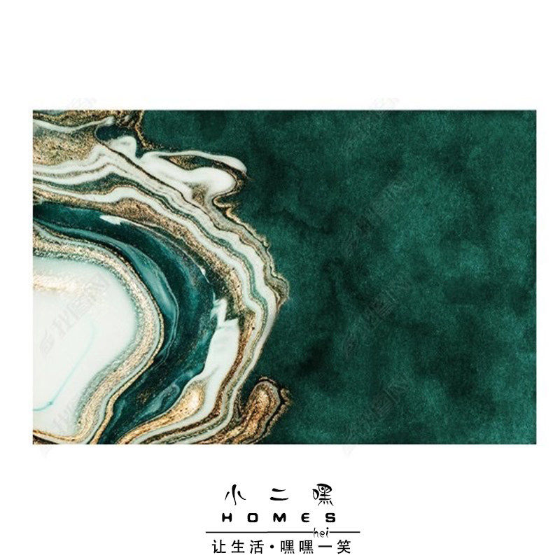北欧现代简约ins风墨绿色