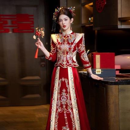 丝绒秀禾服2026年新款新