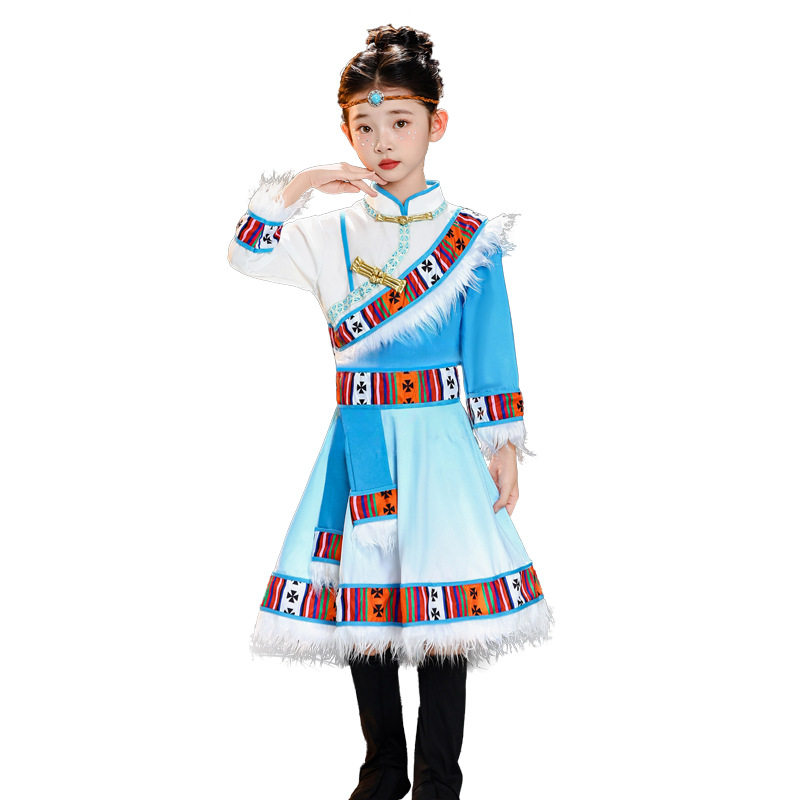 新款藏族舞蹈演出服六一