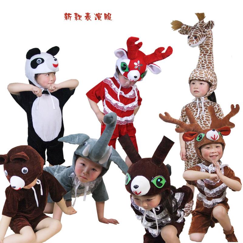 新款儿童服装大象熊鹿动