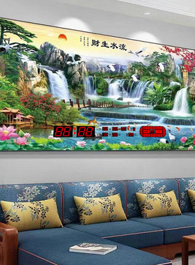 万年历晶瓷镶钻装饰画轻