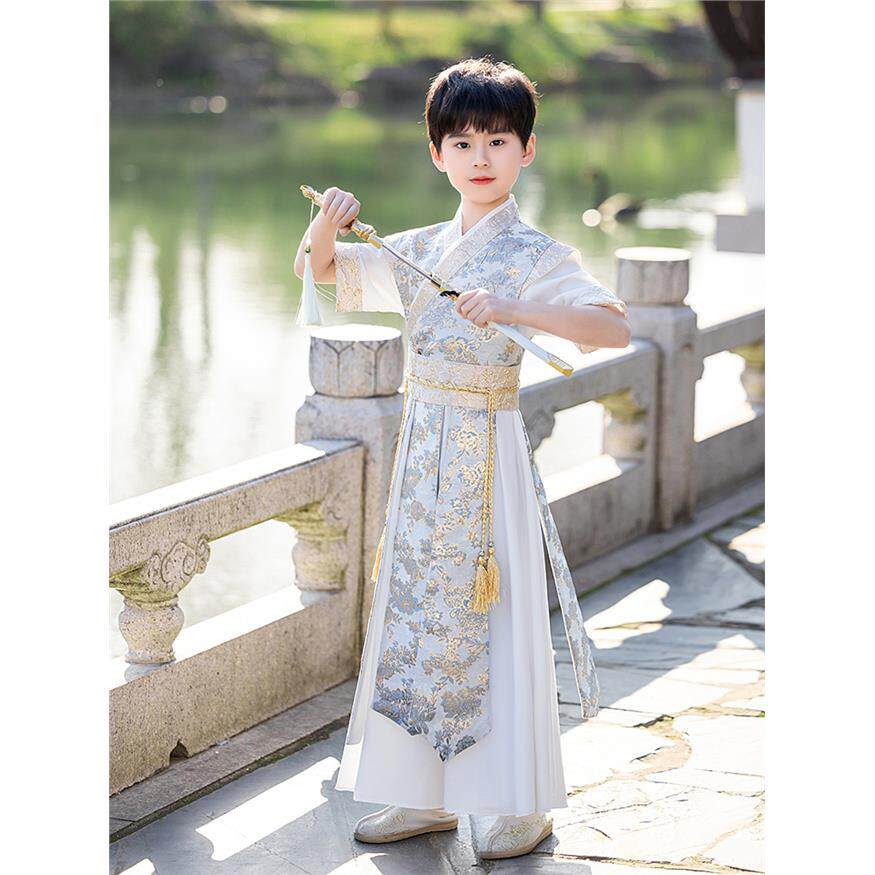 男童汉服夏季短袖国风幼