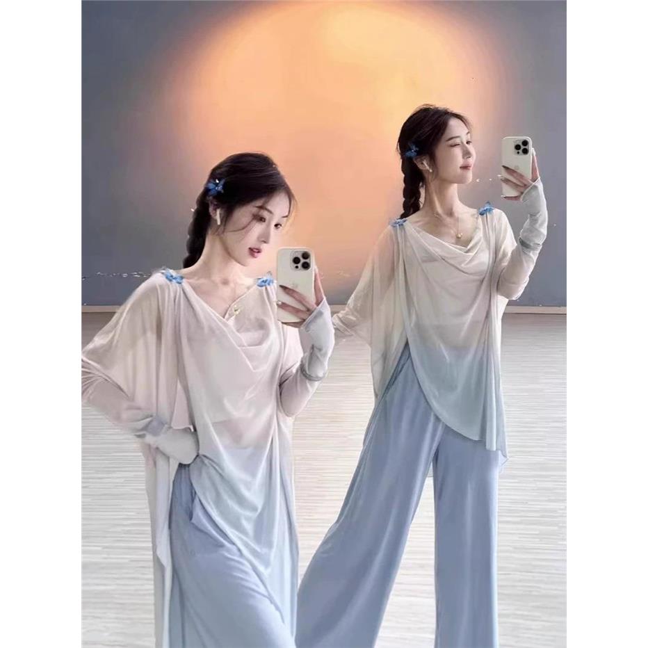 古典舞蹈服罩衫身韵渐变