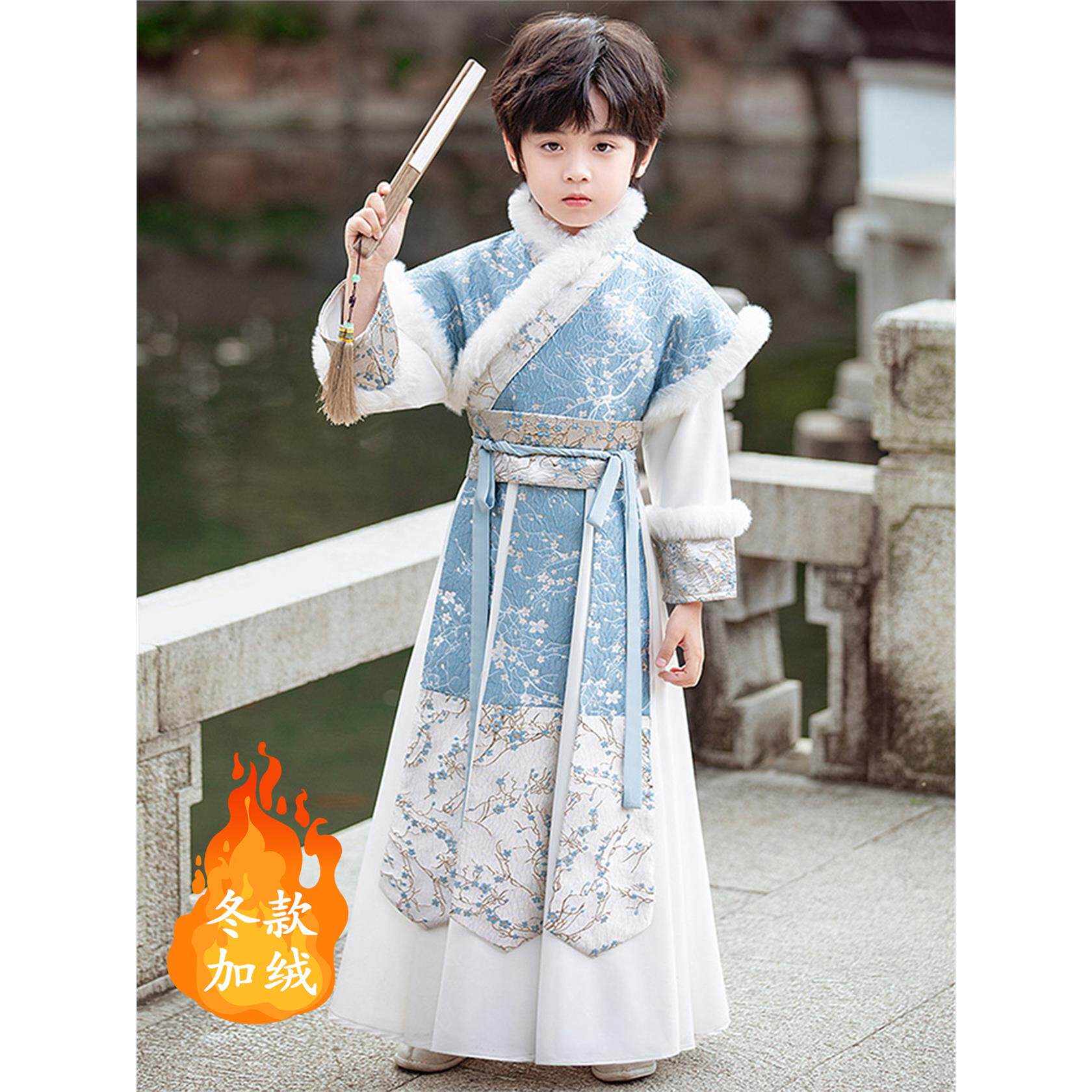 汉服男童2025冬季新款中