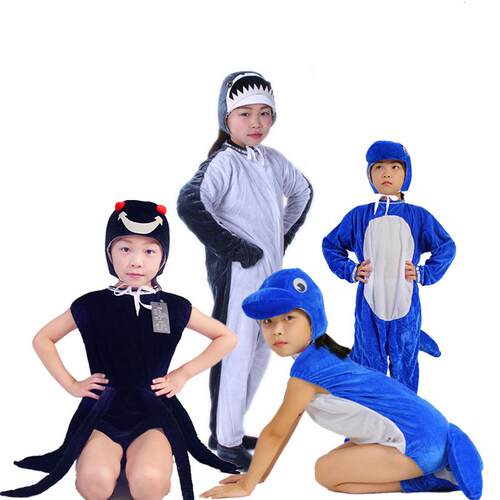 儿童海洋动物造型亲子舞