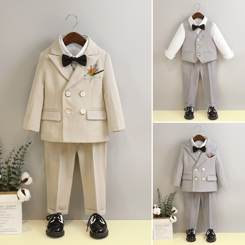 儿童西装礼服春季套装花