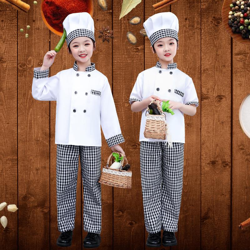 儿童厨师服幼儿园小孩游