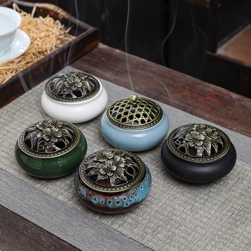 室内净化空气艾柱艾草盘香薰香炉