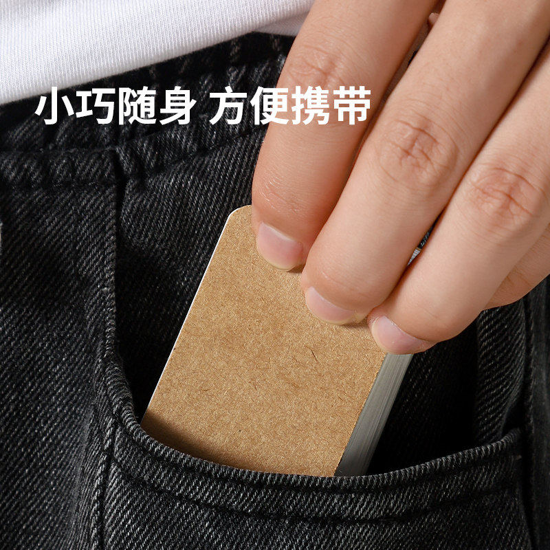 铁圈小本子空白英语单词本学生用活页便签本随身记背记忆环扣口袋