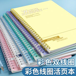 加厚线圈笔记本b5初中记录本横线a5考研大学生ins风摘抄本高颜值