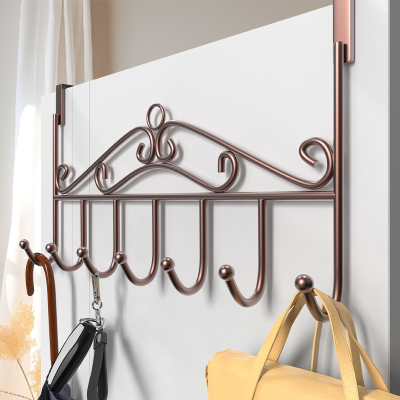 门后挂钩免打孔墙上挂衣架神器门上挂架壁挂子强力无痕衣服帽衣钩