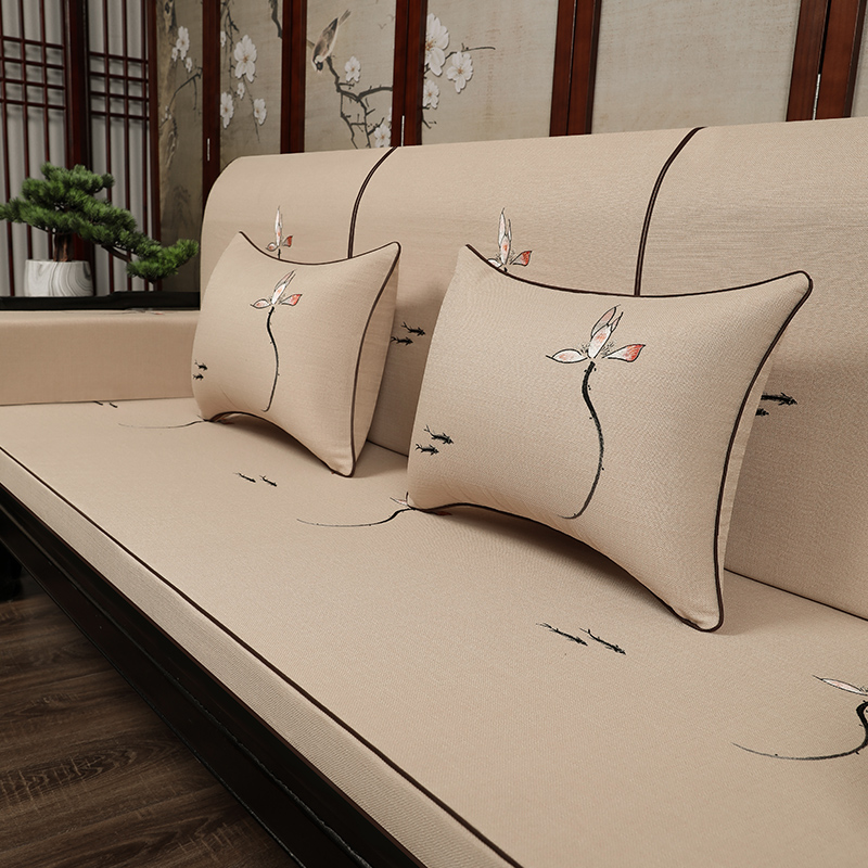 定制中式沙发垫高端加厚红木沙发坐垫123组合三件套高级感防滑
