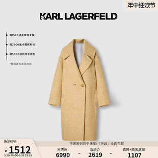 女士毛呢大衣风衣老佛爷 KARL LAGERFELD卡尔拉格斐2022早春新款