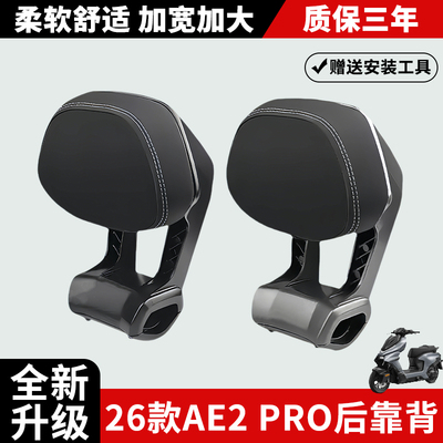 适用极核电动车2026新款AE2pro后靠背AE2铝合金靠背靠垫专用配件
