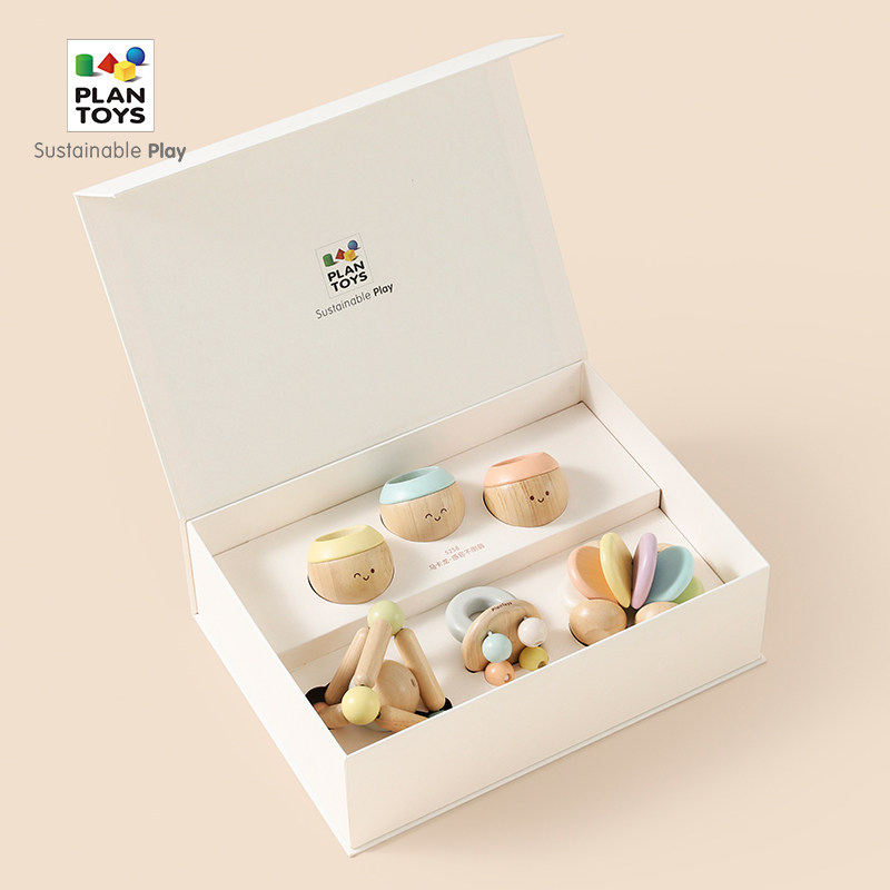 【新春好礼】新生儿见面礼马卡龙摇铃婴儿玩具礼盒礼物0到1岁送礼