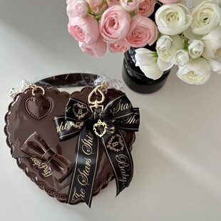 绵阳泡芙爱心包蝴蝶结挂件日牌sbw蝴蝶结配件挂包洛丽塔包包挂饰