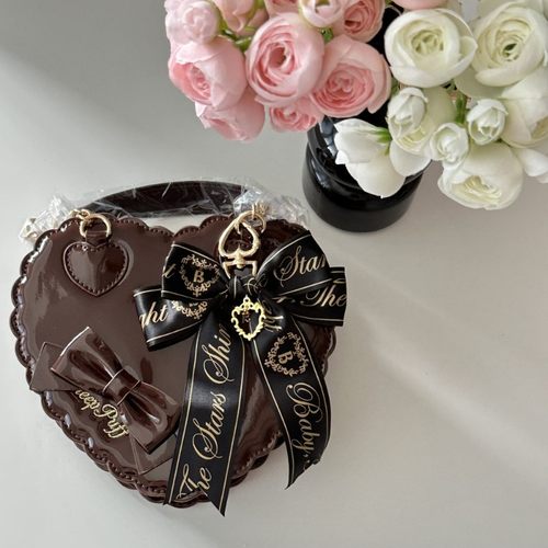 绵阳泡芙爱心包蝴蝶结挂件日牌sbw蝴蝶结配件挂包洛丽塔包包挂饰