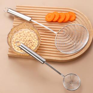 304不锈钢捞珍珠勺子过滤网漏勺奶茶店专用工具小号迷你火锅网勺