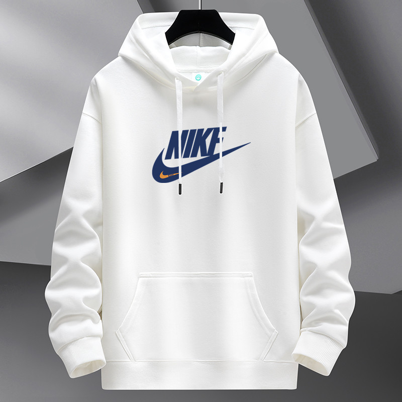 奥莱连帽卫衣男春秋季加绒款青少年学生宽松休闲外套上衣秋冬潮男