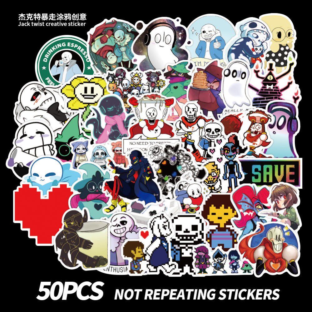传说之下 undertale sans 游戏动漫海报装饰壁画周边二次元墙贴纸
