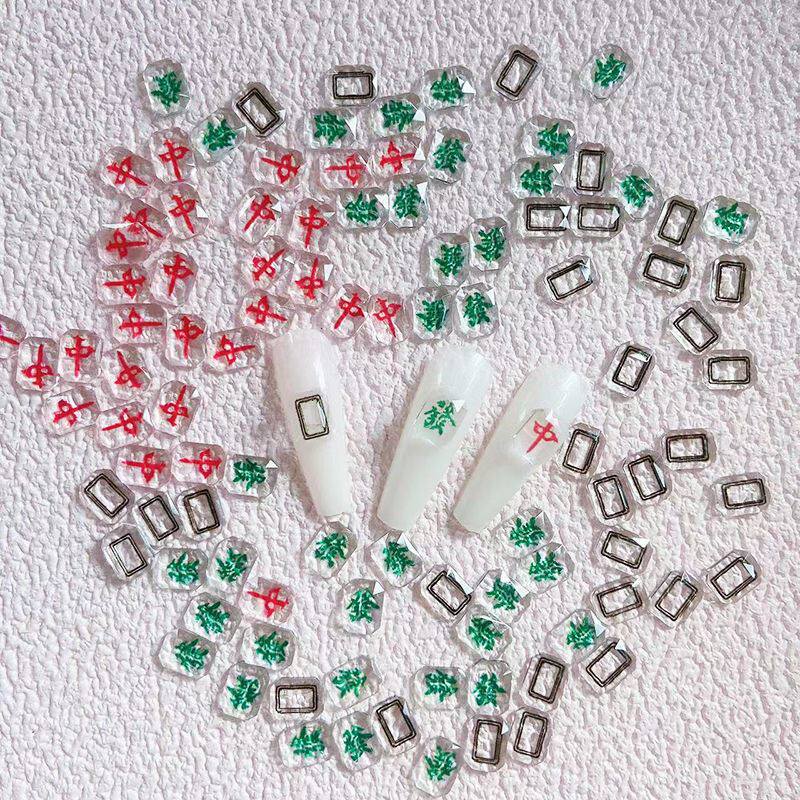 美甲麻将贴纸新款美甲水晶麻将饰品国风装饰网红发财爆款红中白板