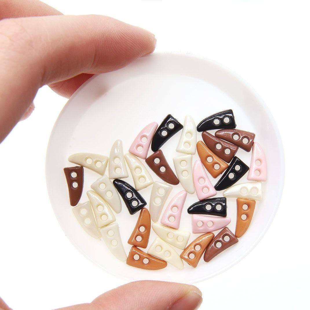 牛角扣配件10mm优质树脂牛角扣BJD潮玩娃衣辅料1cm棉花娃娃纽扣迷,居家布艺,纽扣,淘宝优惠券,粉丝福利购,淘宝优惠卷