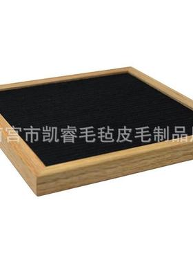 跨境专享亚马逊创意felt letter board木制毛毡字母板橡木毛爆款