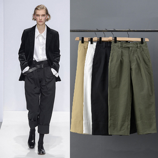 高腰百搭锥形显瘦显腿长宽松休闲裤 MHL秀台款 子 牛仔裤 自制新款