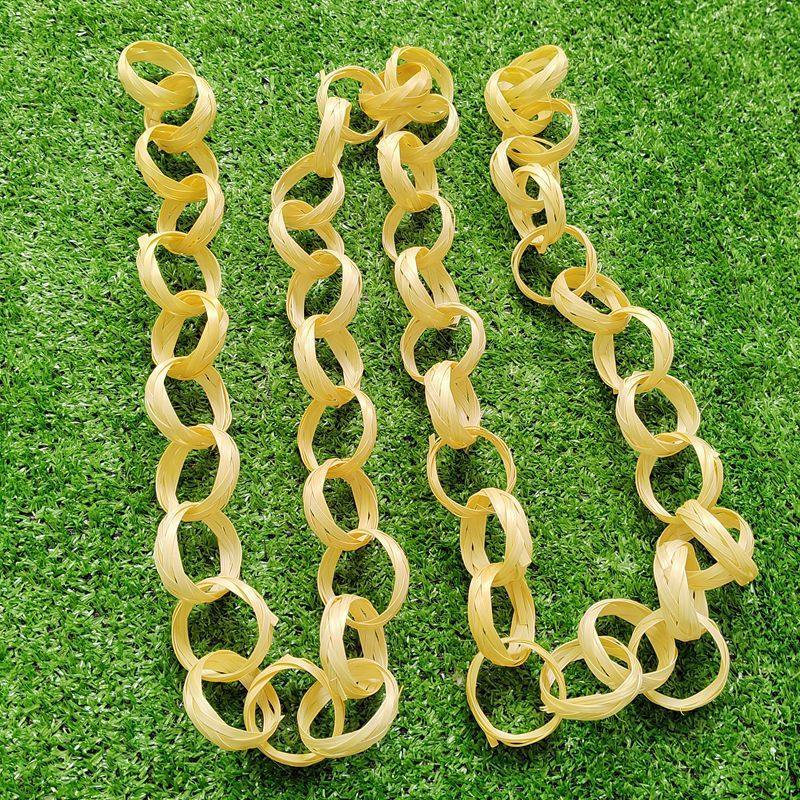 竹链条DIY材料包竹编制品装饰墙饰挂饰编织挂件幼儿园竹帘手工艺,特色手工艺,竹编/竹雕,淘宝优惠券,粉丝福利购,淘宝优惠卷