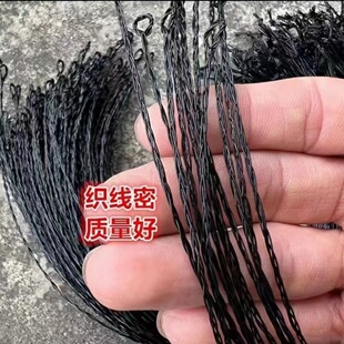 户外四股线手工编织门套替换圈鱼线圈备用鱼线枯草色黑色防风绳