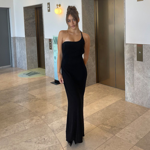 dress性感无袖 camisole 吊带连衣裙包臀鱼尾长裙 sleeveless Sexy