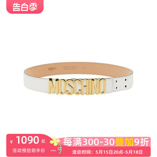 腰带 Moschino莫斯奇诺新款 女士logo标志牛皮时尚