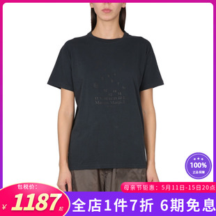 logo标志刺绣修身 Maison 女装 T恤 Margiela新款 短袖