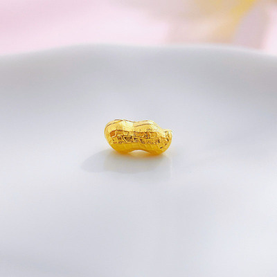 足金 999黄金 1g 实心花生金豆足金 金豆豆纯金收藏送礼 咨询售价