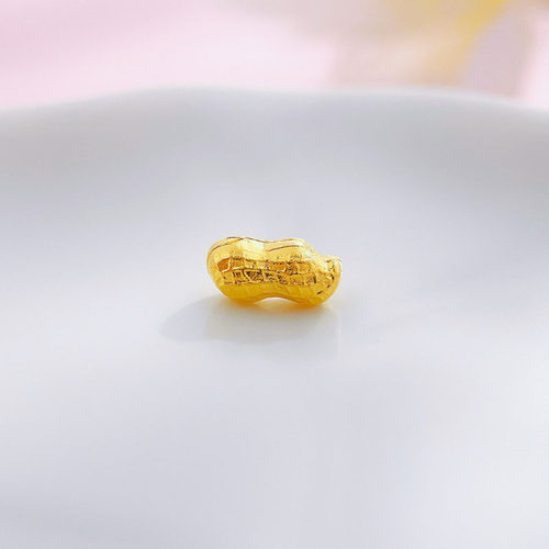足金 999黄金 1g 实心花生金豆足金 金豆豆纯金收藏送礼 咨询售价