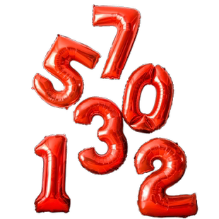 32寸大号金色银色数字铝膜气球儿童宝宝生日派对18周岁背景墙装饰